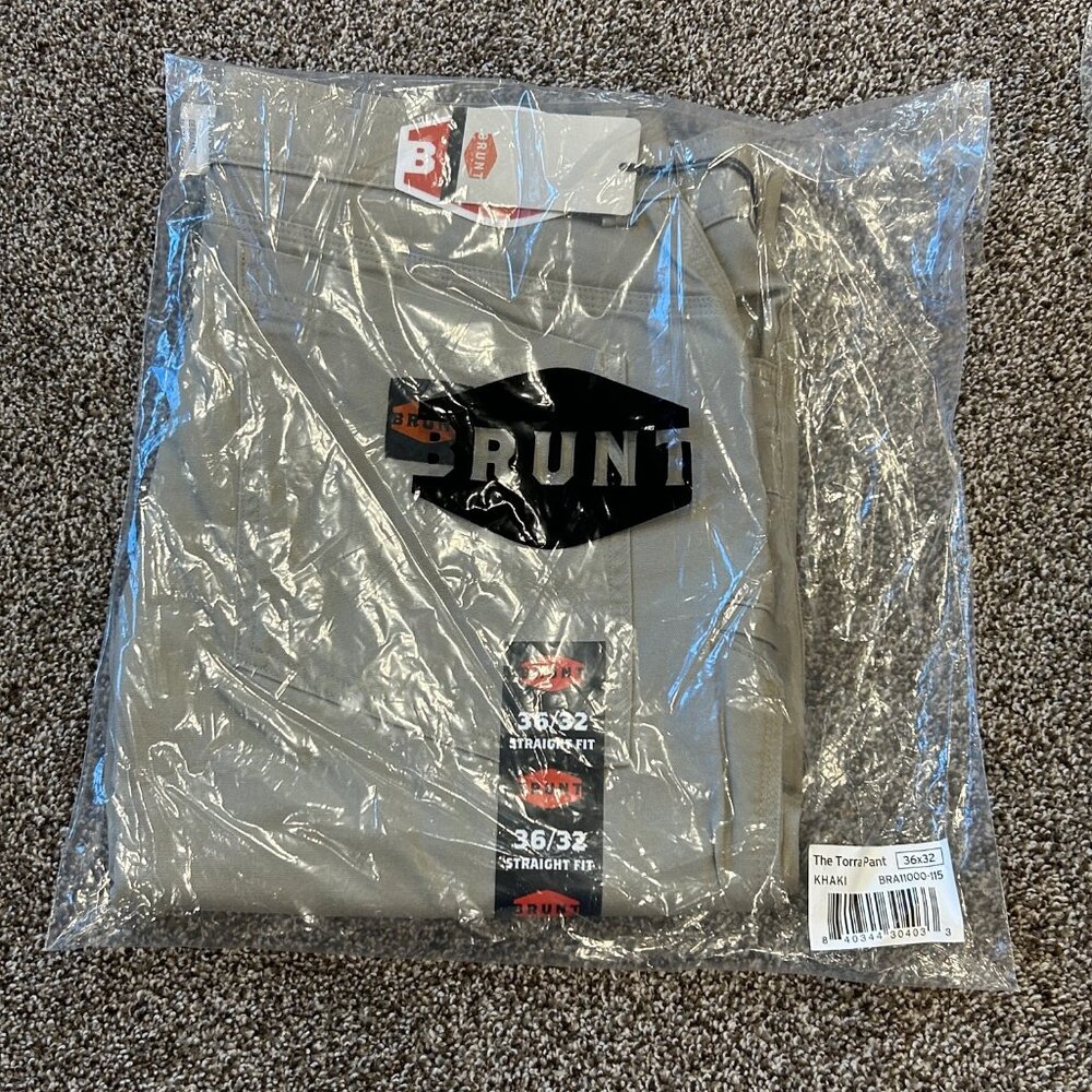 BRUNT The Torra Work Pant Khaki- 36x32